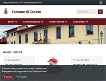 Tablet Screenshot of comune.grosso.to.it